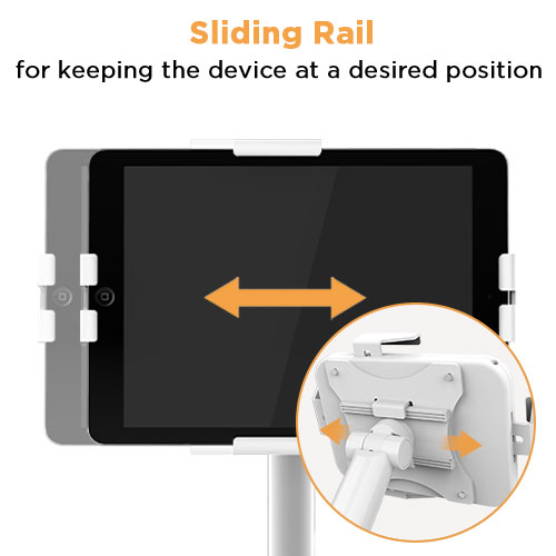 מתקן שולחני אנטי-תאנה לטאבלטים — שחור