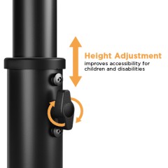 מתקן רצפתי אנטי-תאנה לטאבלטים — לבן