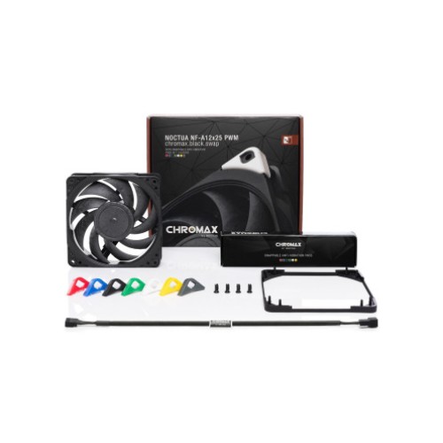 מאוורר NOCTUA NF-A12X25 PWM CHROMAX.BLACK.SWAP ‏120 מ״מ