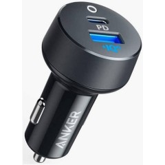 Автомобильное зарядное устройство Anker PowerDrive PD+ 2 35W (USB-C + USB-A) — чёрный/серый