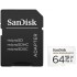 כרטיס זיכרון SanDisk High Endurance Micro SDXC בנפח 64GB