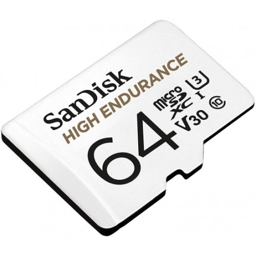 כרטיס זיכרון SanDisk High Endurance Micro SDXC בנפח 64GB