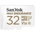 כרטיס זיכרון SanDisk Max Endurance Micro SDHC בנפח 32GB