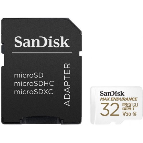 כרטיס זיכרון SanDisk Max Endurance Micro SDHC בנפח 32GB