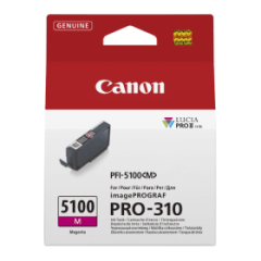 מחסנית דיו מג'נטה מקורית Canon PFI-5100M למדפסת Canon imagePROGRAF PRO-310