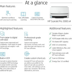 Document scanner HP ScanJet Pro 3000 s4 6FW07A