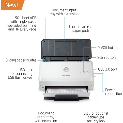 Document scanner HP ScanJet Pro 3000 s4 6FW07A