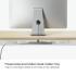 Electric Standing Desk with Pull-Out Drawer and Wireless Charger — White