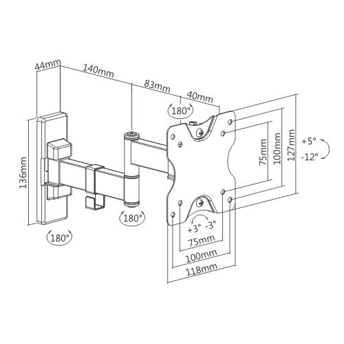 Computer screen arm VM-119