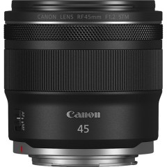 עדשת Canon RF 45mm F1.2 STM למצלמות עם תושבת Canon RF — שחור