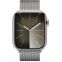 Смарт-часы Apple Watch Series-9 GPS + Cellular 45 mm Silver Stainless Steel Case с ремешком Silver Milanese Loop