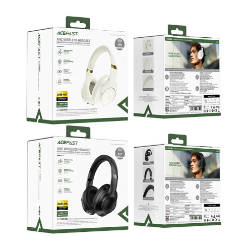 Acefast H2 Noise Canceling Bluetooth Headphones Black