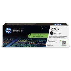 Original HP 220X High-Capacity Black Toner Cartridge for HP Color LaserJet Pro Printers