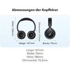 Wireless On-Ear Headphones Anker Soundcore H30i — Black