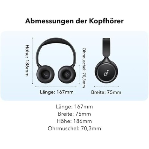 Wireless On-Ear Headphones Anker Soundcore H30i — Black