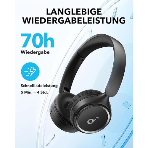 Wireless On-Ear Headphones Anker Soundcore H30i — Black