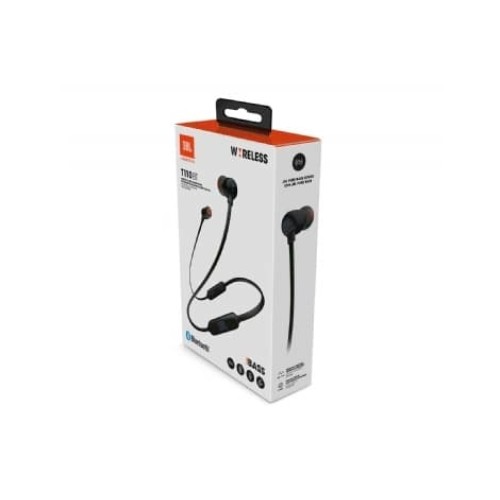 Headphones JBL Bluetooth Tune 110BT in black color.