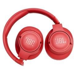 Headphones JBL Tune 700BT in red color.