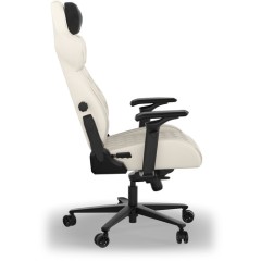 Игровое кресло из ткани TC500 LUXE — белый