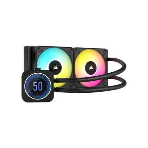 CORSAIR iCUE H100i Elite LCD XT Display 240mm Liquid CPU Cooler