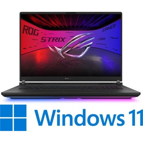 מחשב נייד אסוס Asus ROG Strix G18 18" RTX5070Ti 64GB 2TB — שחור Off Black (Win 11 Home)