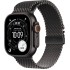 שעון Apple Watch Ultra 3 בגודל 49 מ"מ עם GPS + Cellular בצבע Black Titanium עם רצועת Black Titanium Milanese Loop — מידה Medium (2025)