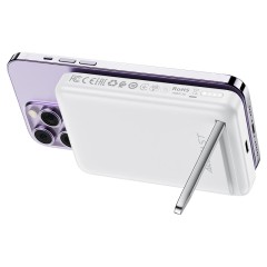 M6 PD20W 10000mAh Magnetic Fast Wireless Charging Power Bank, White