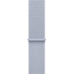 Apple Watch SE GPS 44мм + Cellular в цвете Silver Aluminium с ремешком Blue Cloud Sport Loop — Один размер (2024)
