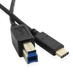 USB C Male to 3.0 B Male Cable, 1 Meter