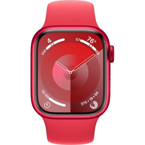 שעון חכם Apple Watch Series-9 GPS + Cellular 41mm עם רצועה Product Red Sport Band בגודל S/M