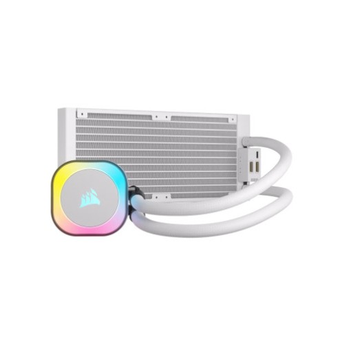 CORSAIR iCUE Link H100i RGB AIO 240mm White Liquid CPU Cooler