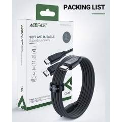 Charging Data Cable C3-03 (USB-C to USB-C) Black