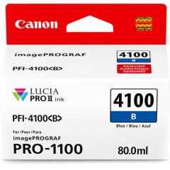 מחסנית דיו כחולה מקורית Canon PFI-4100B למדפסת Canon imagePROGRAF PRO-1100