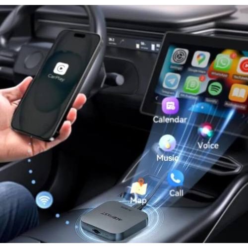 מתאם אלחוטי QC2 ל-CarPlay / Android Auto AI Box לרכב