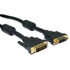 DVI 24+1 Male to Female Extension Cable 1.8m