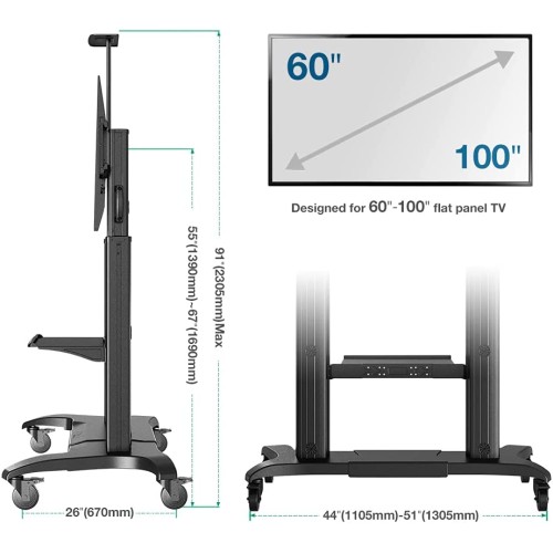 Mobile cart for 100 inch TV NB CF100.