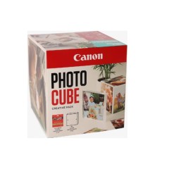 Original Canon Photo Cube and Frame + PP-201 5x5 Craft Kit with 40 Sheets of Glossy Photo Paper