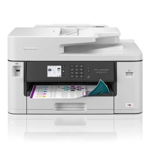 Беспроводное струйное МФУ Brother MFC-J5340DW 4-в-1 с автоматической двусторонней печатью, ADF и факсом — белый
