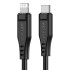 Charging and Data Transfer Cable C3-01 (Type C to Lightning) Black