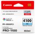 מחסנית דיו ציאן פוטו מקורית Canon PFI-4100PC למדפסת Canon imagePROGRAF PRO-1100