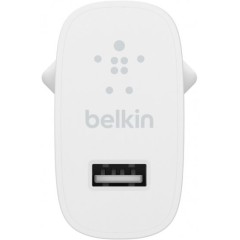 מטען קיר Belkin BoostCharge USB-A בהספק 12W (לבן)
