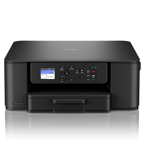 Компактный беспроводной многофункциональный струйный принтер Brother DCP-J1310DW 3-в-1 с автоматической двусторонней печатью — черный