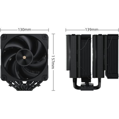 COOLLEO ETIAN P60T ECO Black Edition V2 CPU Cooler