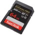 SanDisk Extreme PRO SDXC UHS-I U3 V30 memory card with a capacity of 64GB