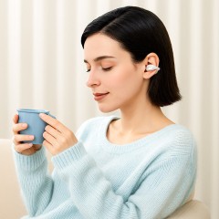 אוזניות אלחוטיות TWS FA006 ACECLIP Pro — לבן