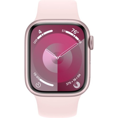 שעון חכם Apple Watch Series-9 GPS + Cellular 41mm עם רצועה Light Pink Sport Band בגודל S/M