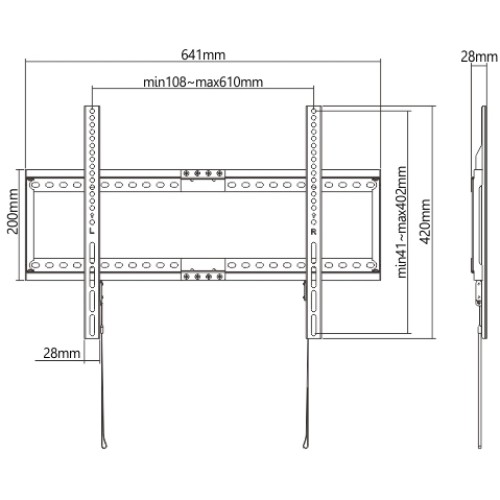 Wall Mount for TV FIXED TV WALL MOUNT VM-105