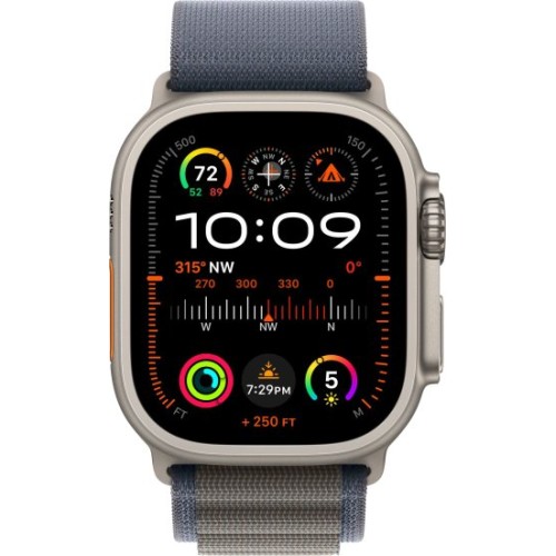 שעון חכם Apple Watch Ultra 2 49mm GPS + Cellular עם רצועה Blue Alpine Loop בגודל S