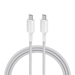 Anker 322 USB-C to USB-C Charging & Data Cable 1.8m — White