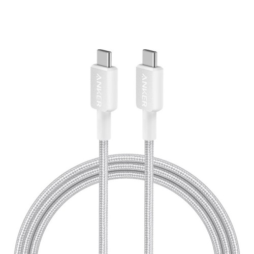 Anker 322 USB-C to USB-C Charging & Data Cable 1.8m — White